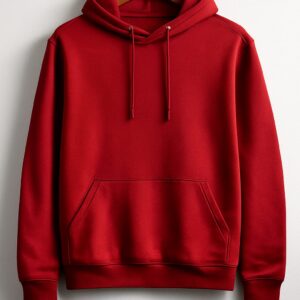 Red Hoodie – Premium 100% Cotton, 300 GSM, Unisex