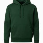 Bottle Green Polycotton Hoodie for Men – Without Zipper | 300 GSM