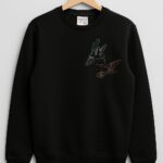 HUMMINGBIRD EMBROIDERER SWEATSHIRT BLACK